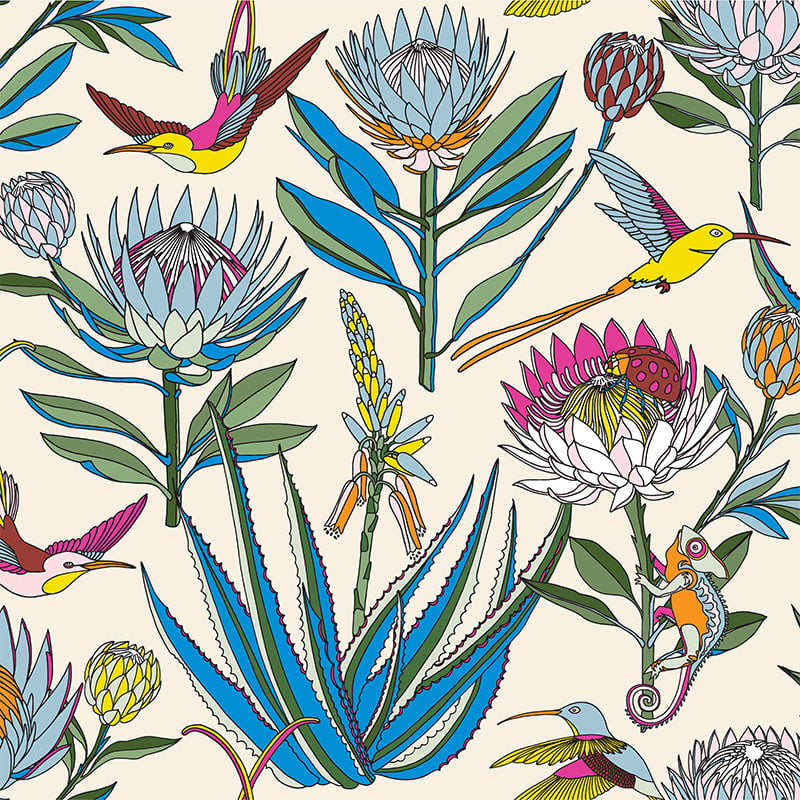 Bloom Cream Wallpaper- ALS