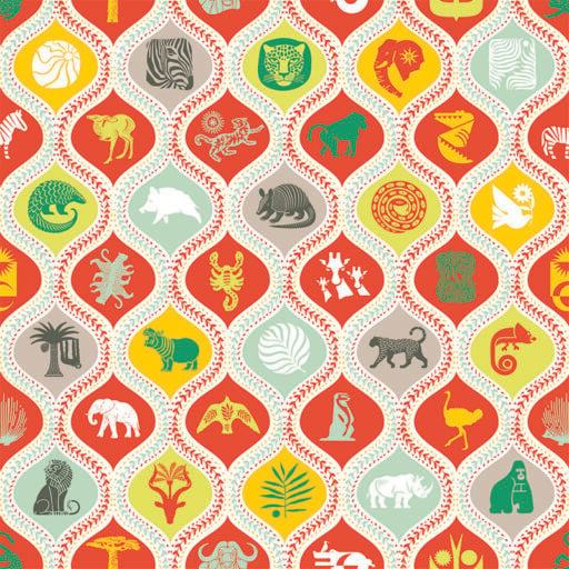 Untamed Burnt Orange Wallpaper- ALS
