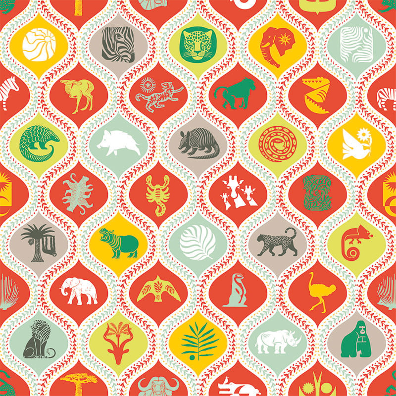 Untamed Burnt Orange Wallpaper- ALS