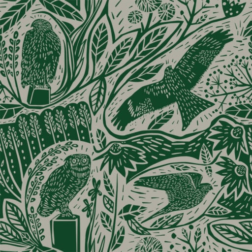 Birdprey Green Studio Patruschka Wallpaper