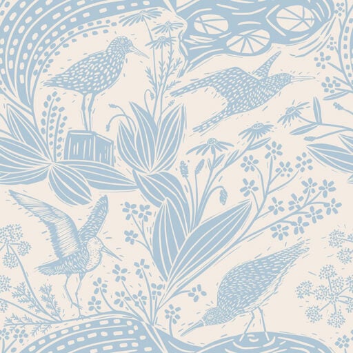 Godwit Blue Studio Patruschka Wallpaper