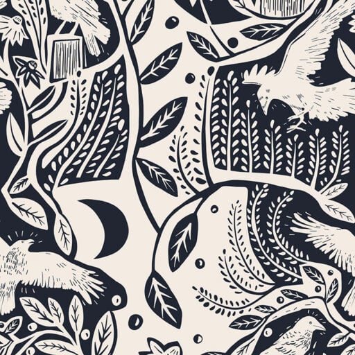 Raven White Studio Patruschka Wallpaper