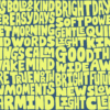 Bright Days- Electric Lime- Rudi De Wet Wallpaper