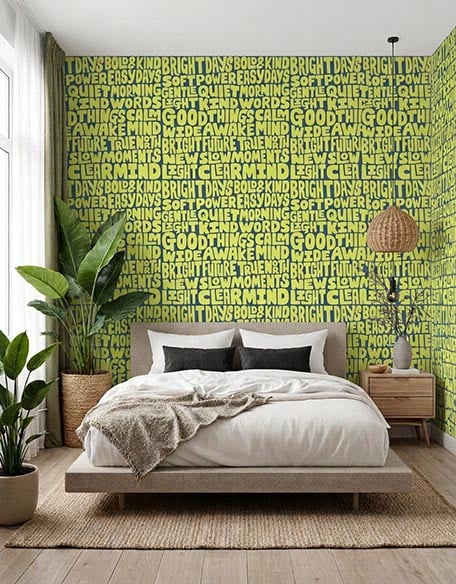 Bright Days Electric Lime Panel