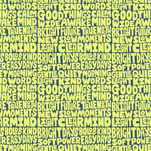 Alternative view of Bright Days- Electric Lime- Panel